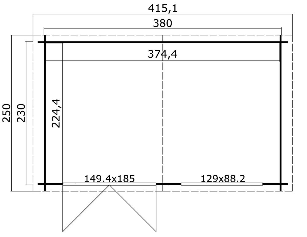 Anneks/ bod Ruben 30 - 8,7 m² Anneks/ bod Ruben 30 - 8,7 m²