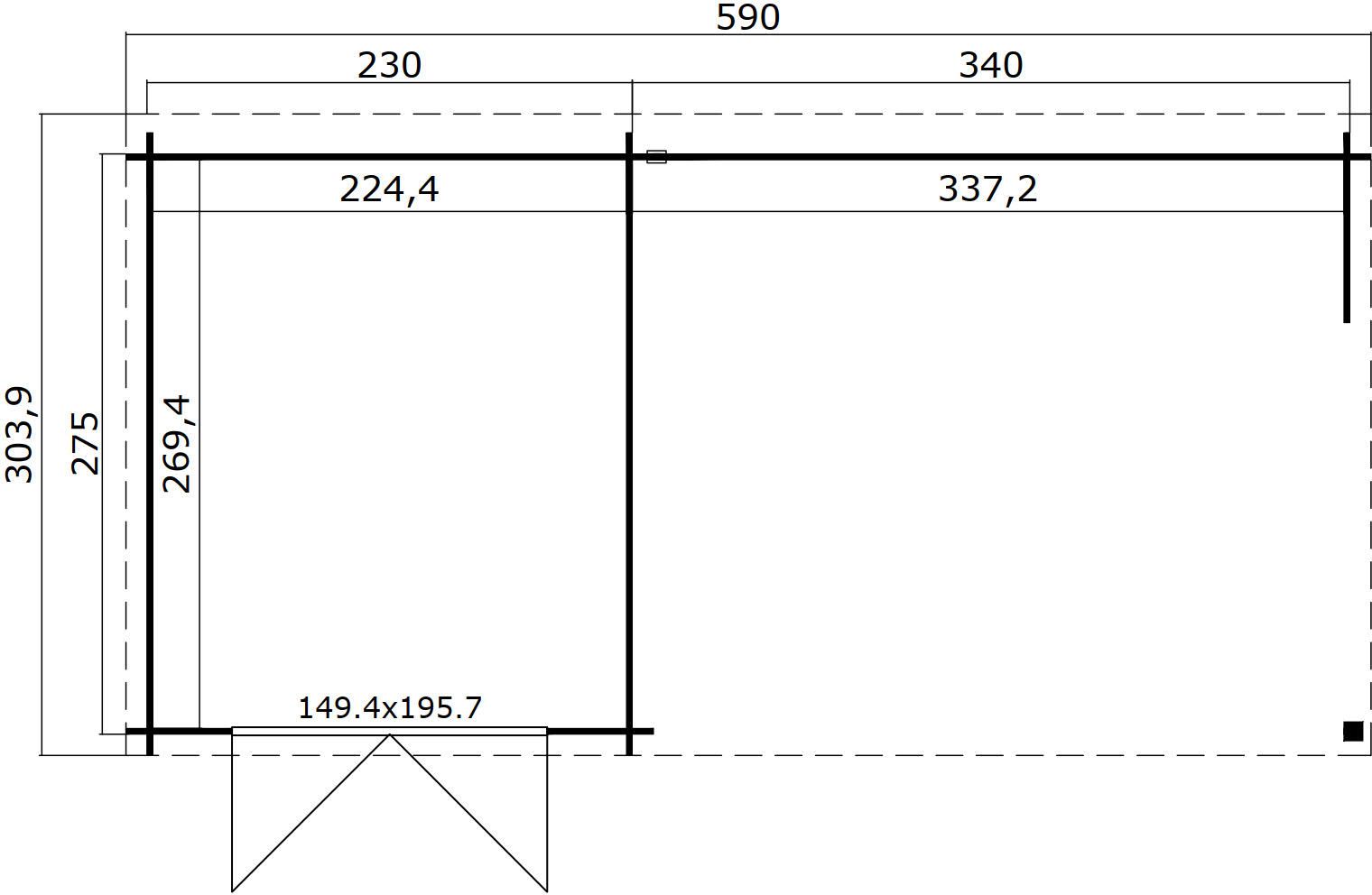 Attefall hus Samantha - 17,9 m�