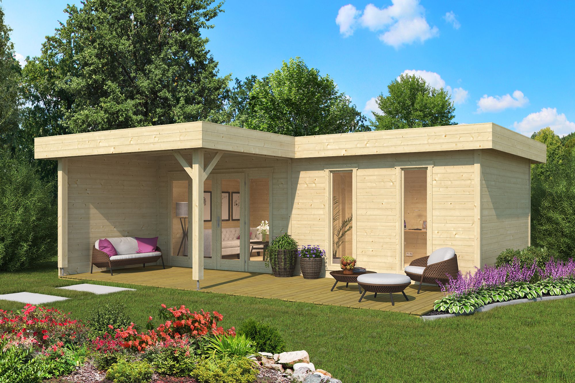 Attefall hus Bravo B - 24,5 m² Attefall hus Bravo B - 24,5 m²