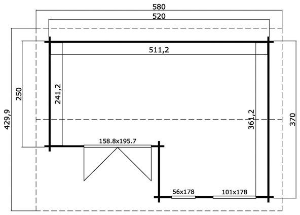 Anneks Börje - 22,5 m² Anneks Börje - 22,5 m²
