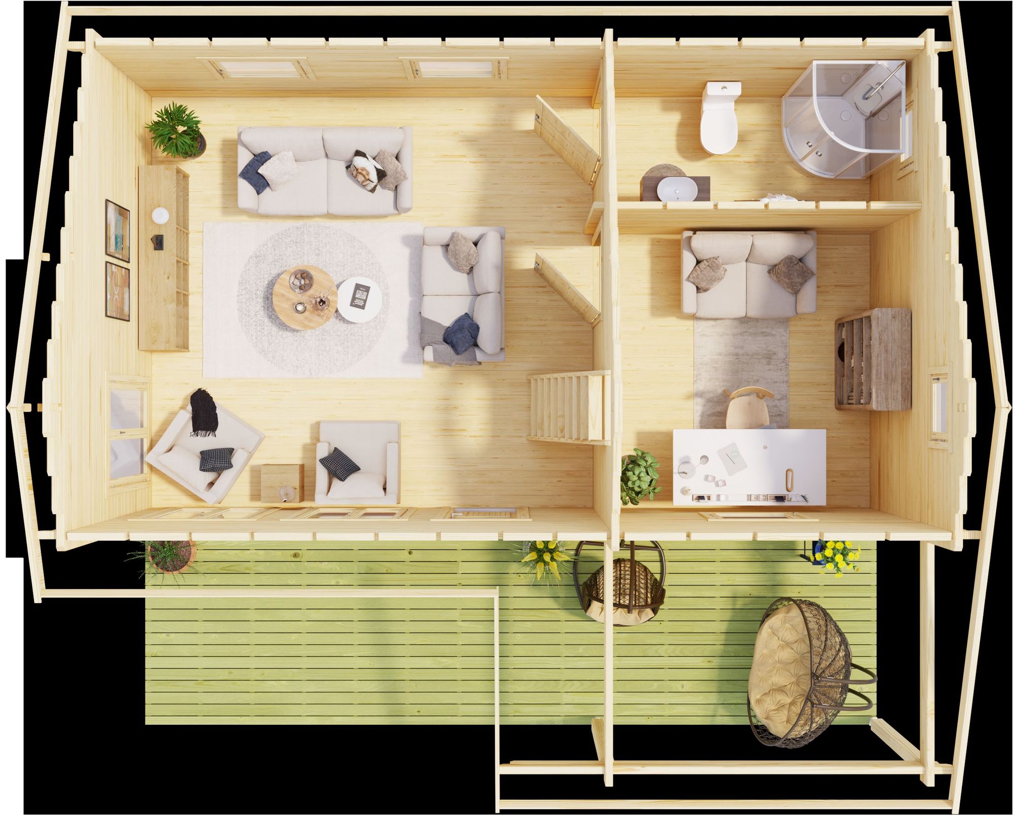 Feriehus Barbro B - 39,6 m² Feriehus Barbro B - 39,6 m²