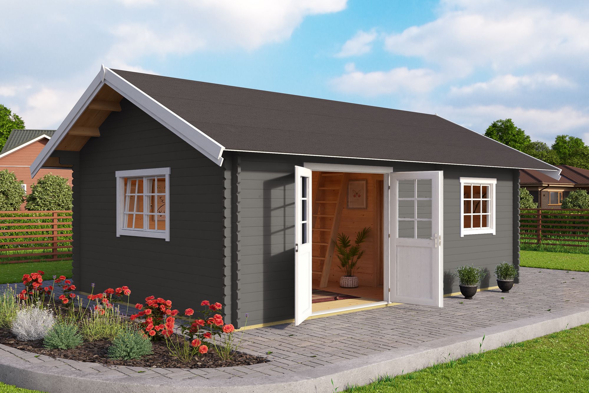 Attefall hus Lina Silver - 24,3 m² Attefall hus Lina Silver - 24,3 m²