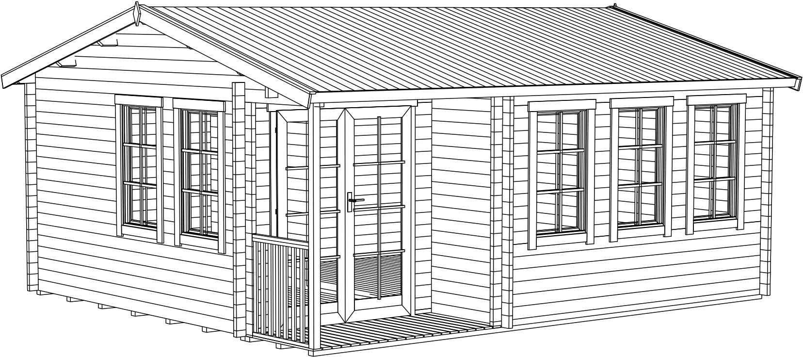 Attefall hus Melody Silver - 29 m² Attefall hus Melody Silver - 29 m²
