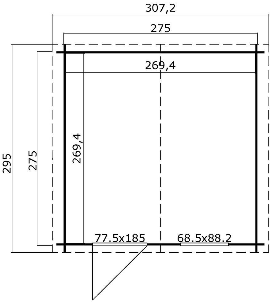 Oppbevaringsbod Abel C - 7,6 m² Oppbevaringsbod Abel C - 7,6 m²