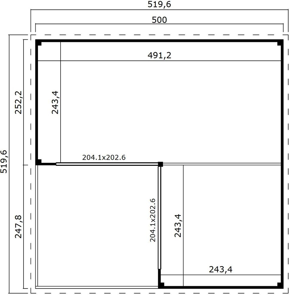 Anneks Katja F .V2 - 25 m² Anneks Katja F .V2 - 25 m²