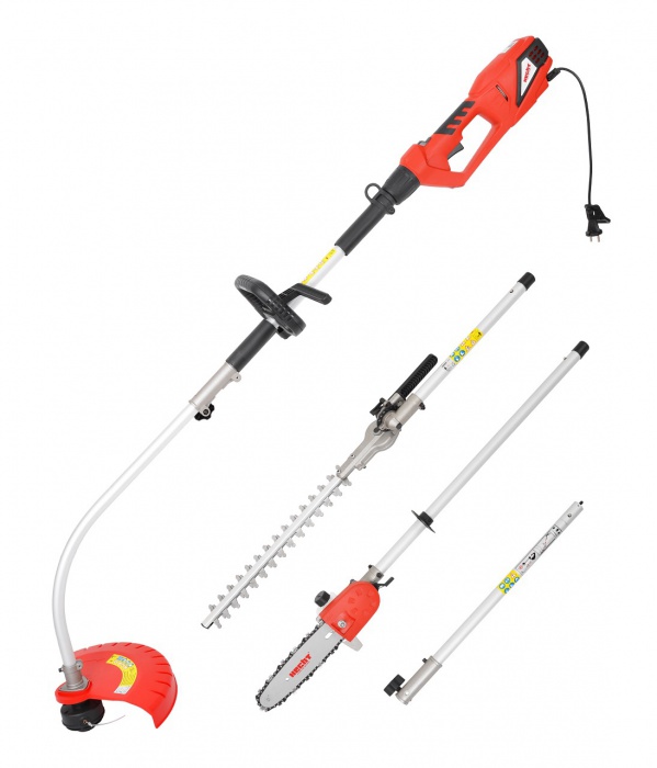 Elektrisk multiredskap - Trimmer, hekksaks og grensag 900 W