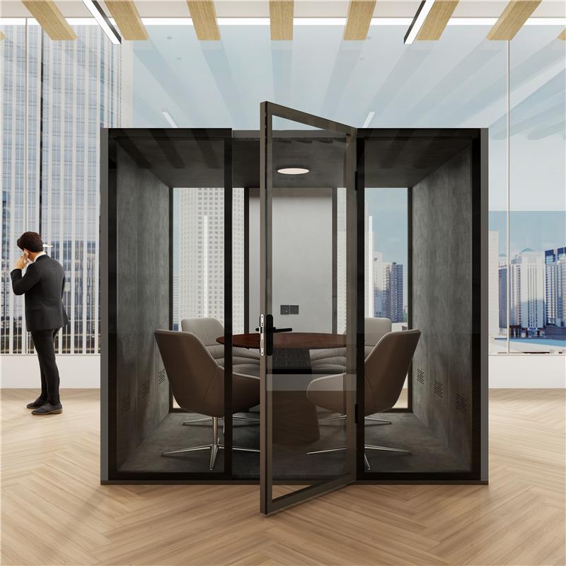 Telefonkiosk/Møtekiosk | 2,5 × 2 m | Lydisolert -30 dB Telefonkiosk/Møtekiosk | 2,5 × 2 m | Lydisolert -30 dB