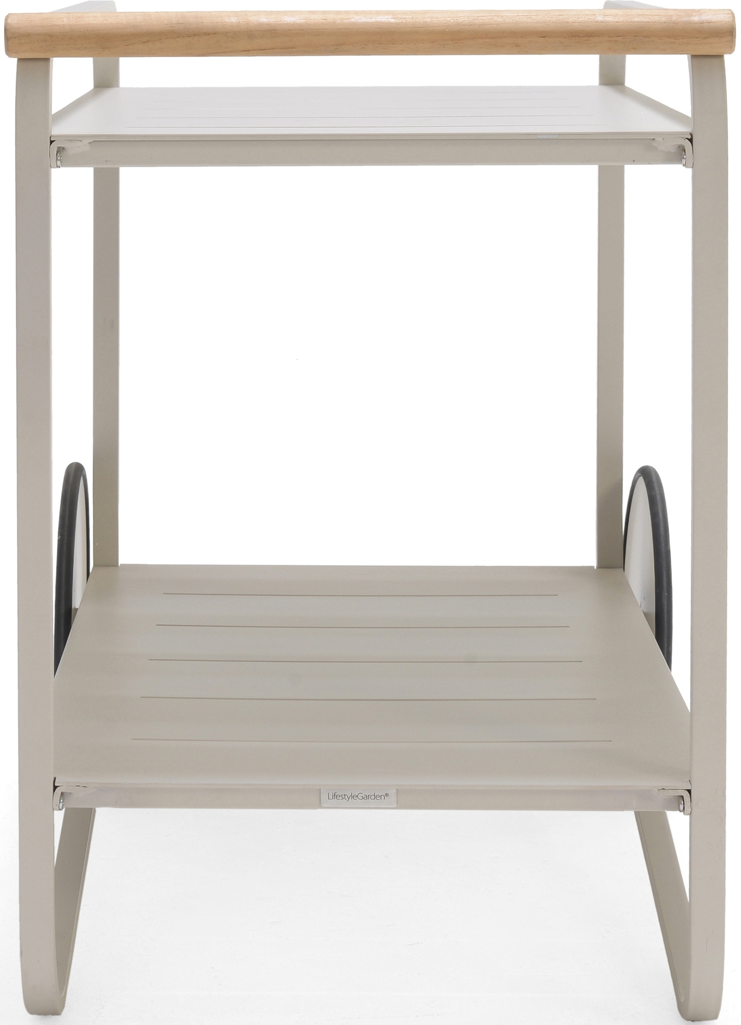 Livsstilshageportaler - Beige serveringsvogn