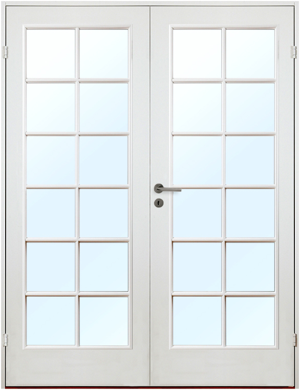 Sm�la�dobbel innerd�rer - SP12+SP12 - Kompakt + H�ndtakssett - Blank