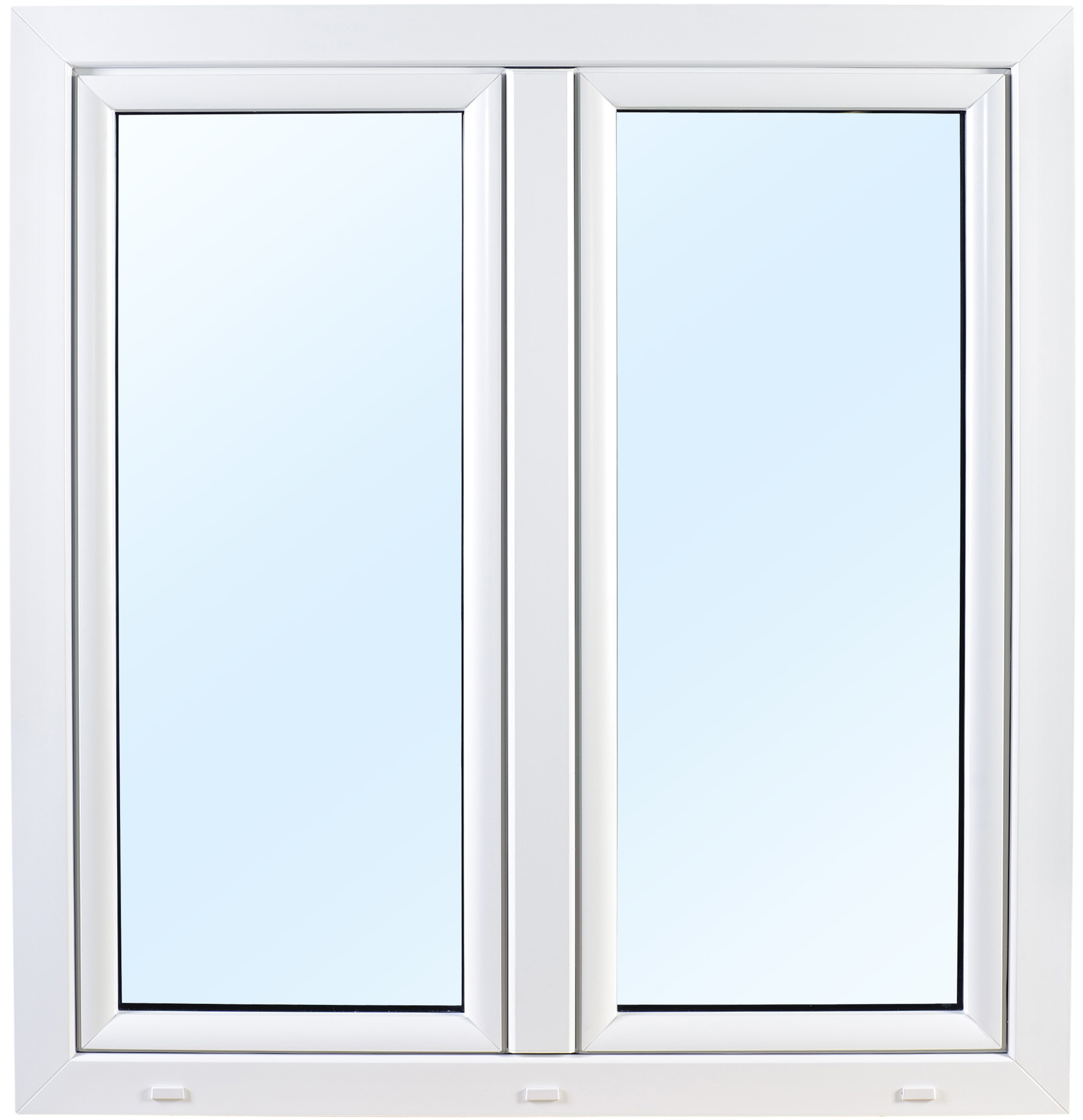 Vindu PVC Sidehengslet 2-Lags - 2-Rams Vindu PVC Sidehengslet 2-Lags - 2-Rams