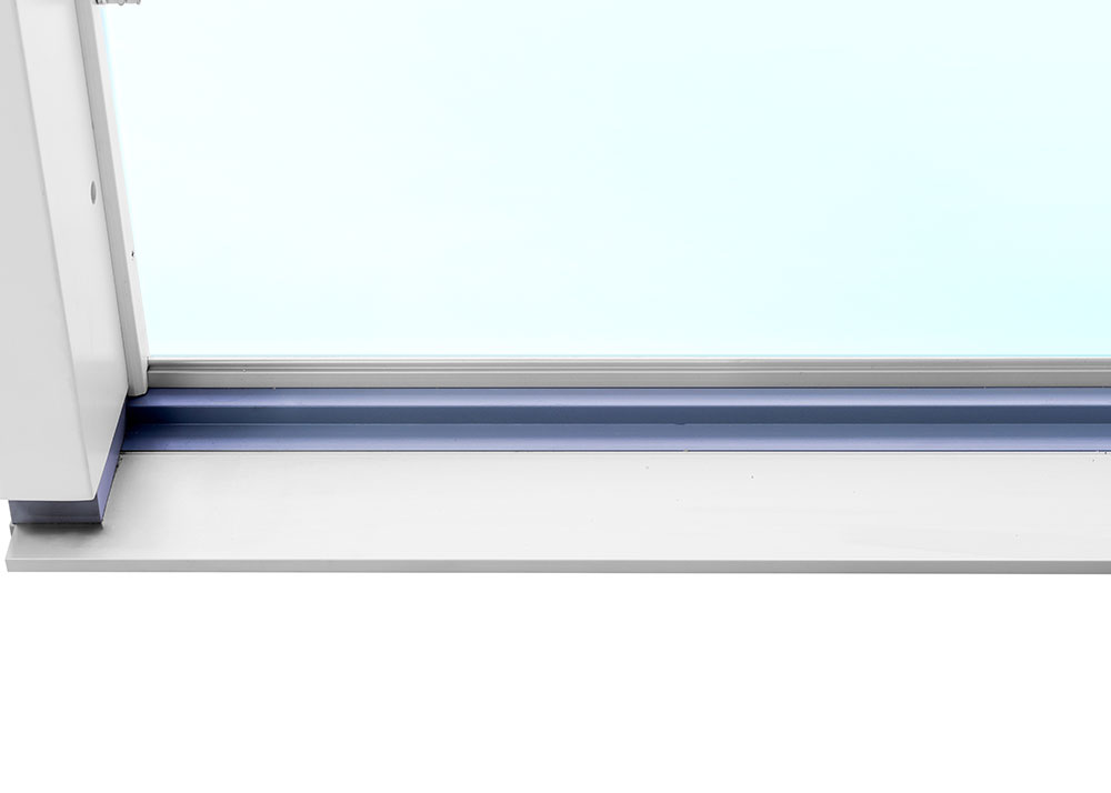 2-delt fasadeparti i tre med skyvedører - 3-lags glass + Ramme ermer 2-delt fasadeparti i tre med skyvedører - 3-lags glass + Ramme ermer