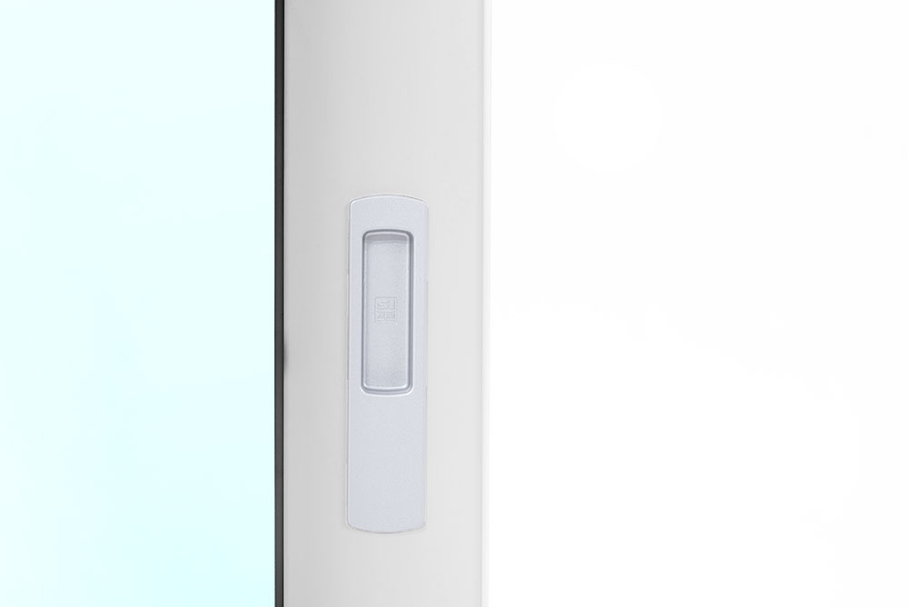 4-delt fasadeparti i tre med skyvedører - 3-lags glass + Ramme ermer 4-delt fasadeparti i tre med skyvedører - 3-lags glass + Ramme ermer