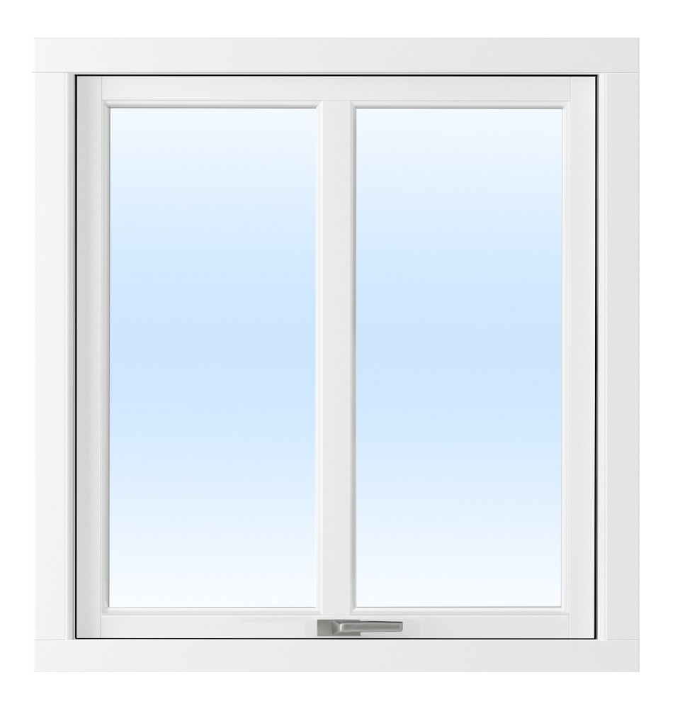 Vindu Aluminium/Tre Toppsving 3-lags Post - U-verdi: 1,1 + Ramme ermer