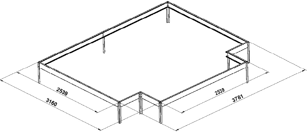 Drivhus Triton med herdet glass - 10,2 m� + Drivhusbord