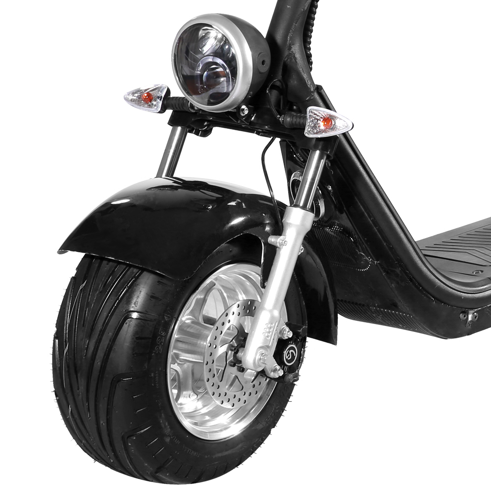 Elscooter Trehjulssykkel - Svart 2000W + L�s kjede