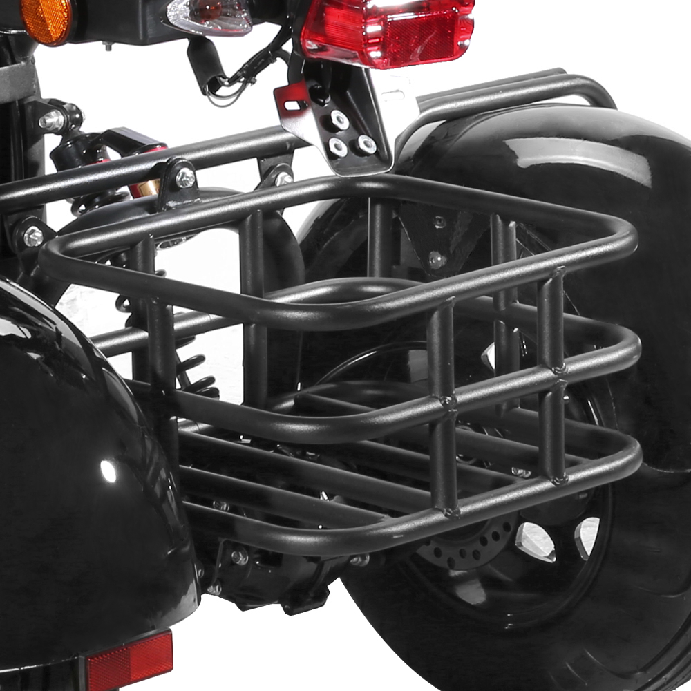 Elscooter Trehjulssykkel - Svart 2000W + L�s kjede