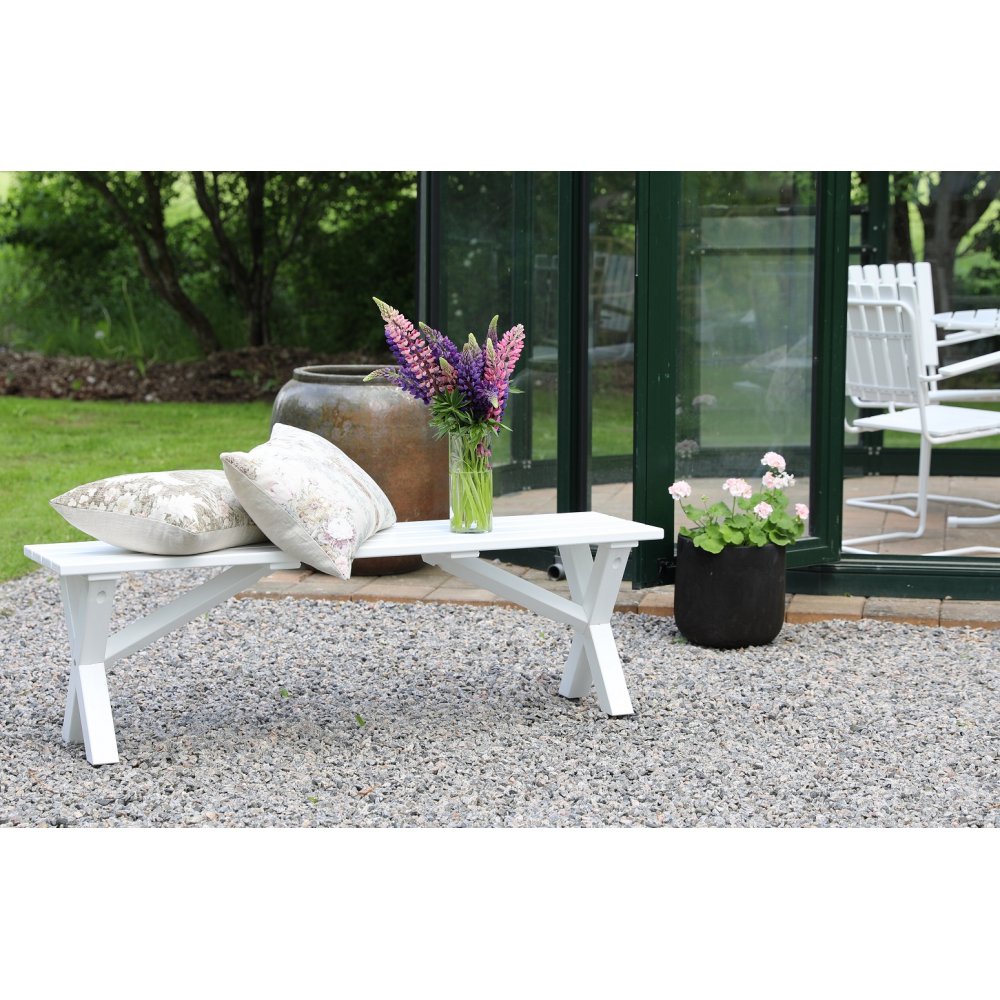 Scottsdale benk 140 cm - Hvit Scottsdale benk 140 cm - Hvit