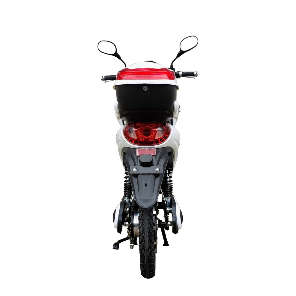 Elmoped 500W - Hvit + Reflekterende sele