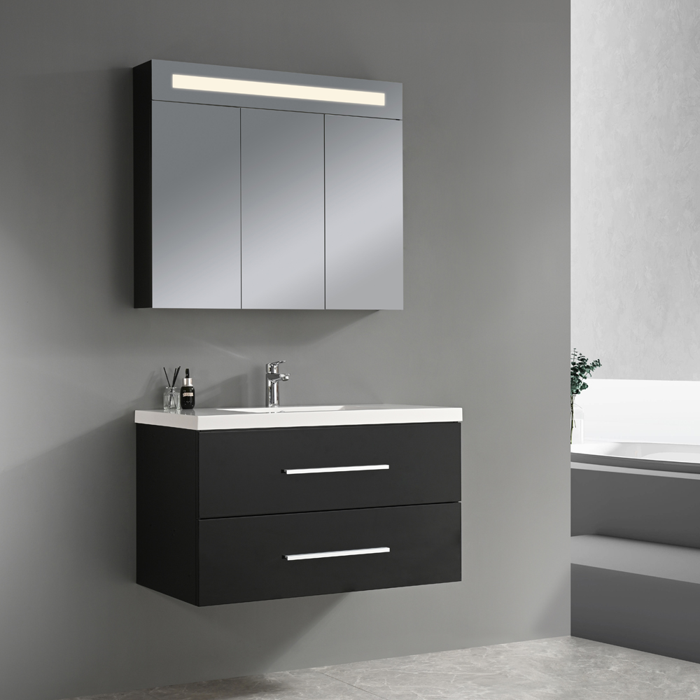 Baderomsm�bel Malaga 90 cm - Sort