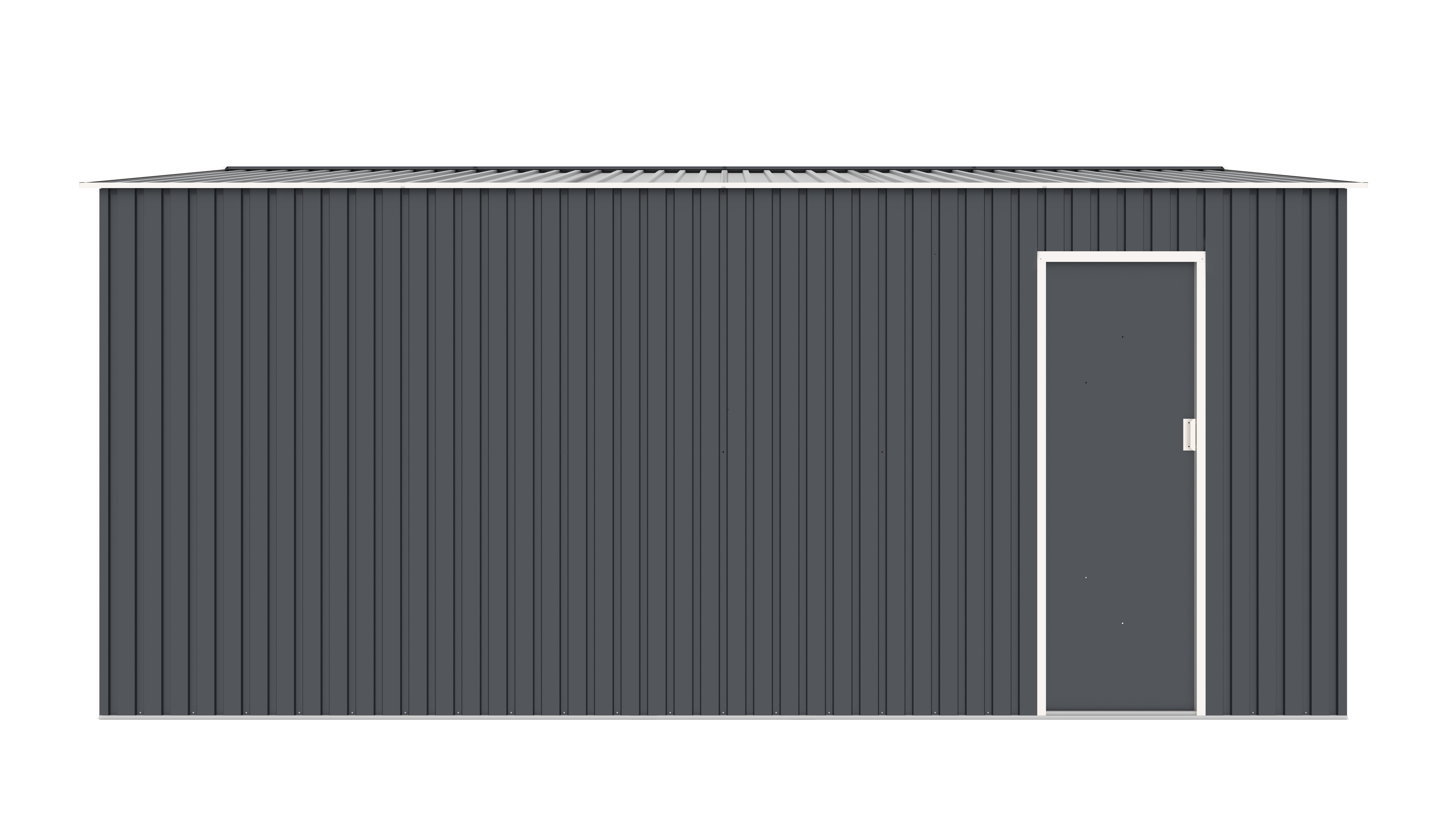 Blikkgarasje Grå 18,2 m² Blikkgarasje Grå 18,2 m²