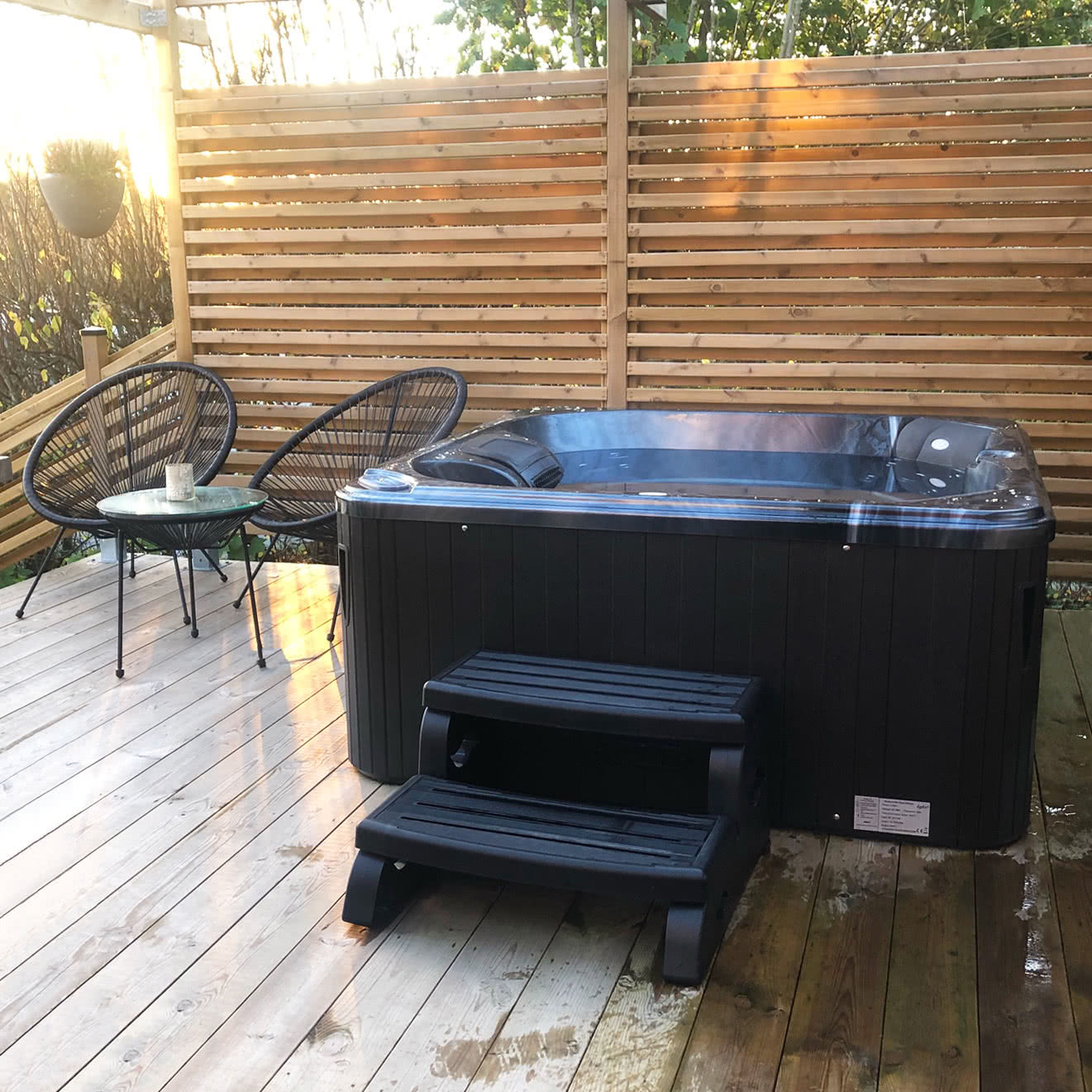 Badestamp Foibe Blackline - 4 personer - Balboa VL260 Badestamp Foibe Blackline - 4 personer - Balboa VL260