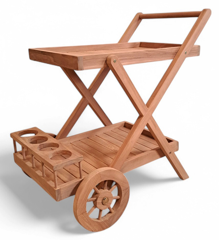 Salt� serveringsvogn i teak - Barvogn i teak