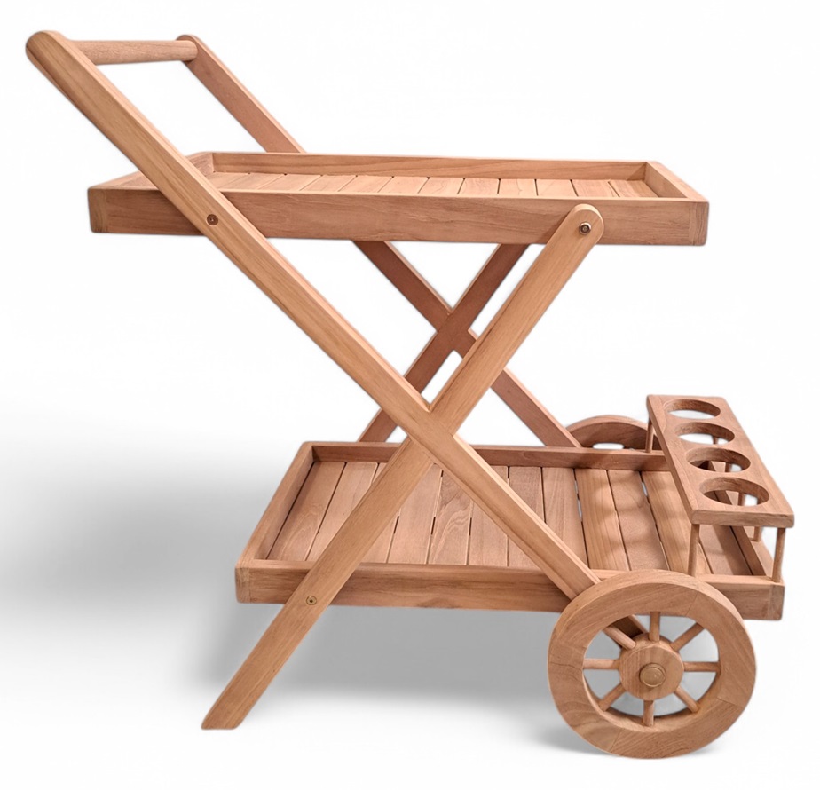 Salt� serveringsvogn i teak - Barvogn i teak
