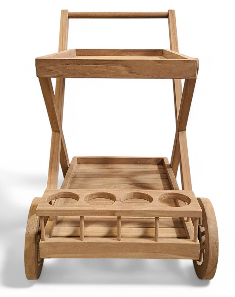 Salt� serveringsvogn i teak - Barvogn i teak