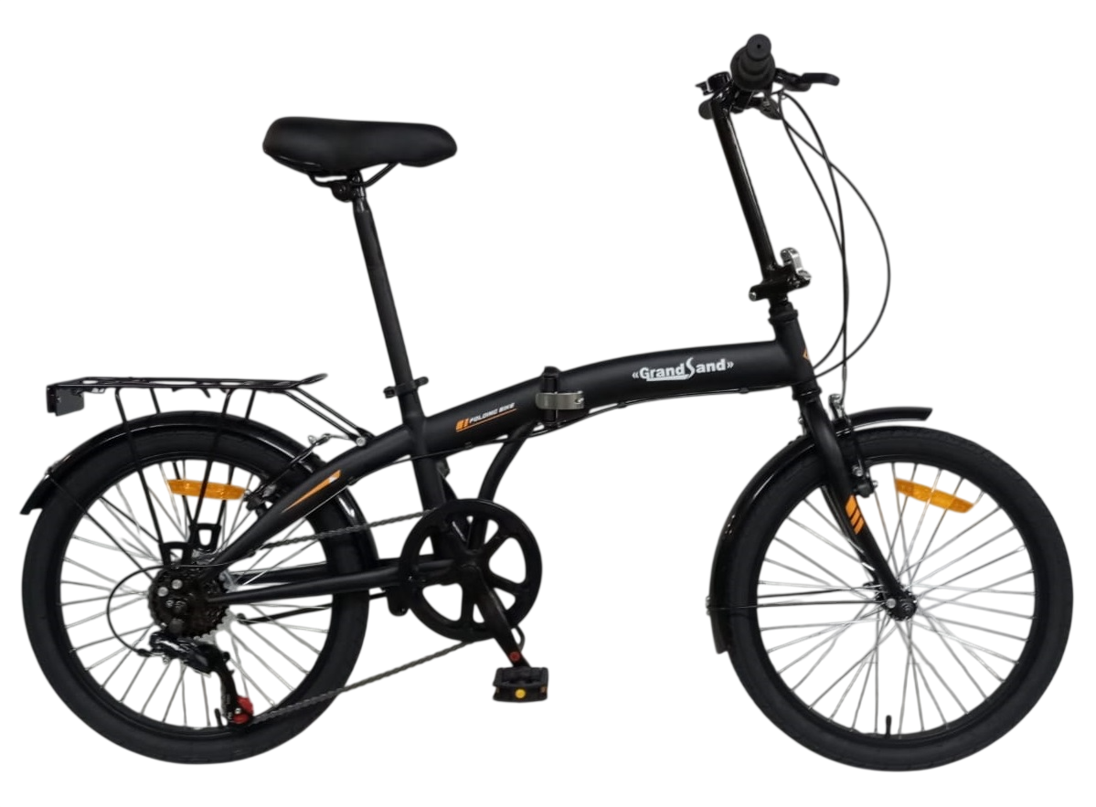 Grandsand sammenleggbar sykkel 20" - Svart