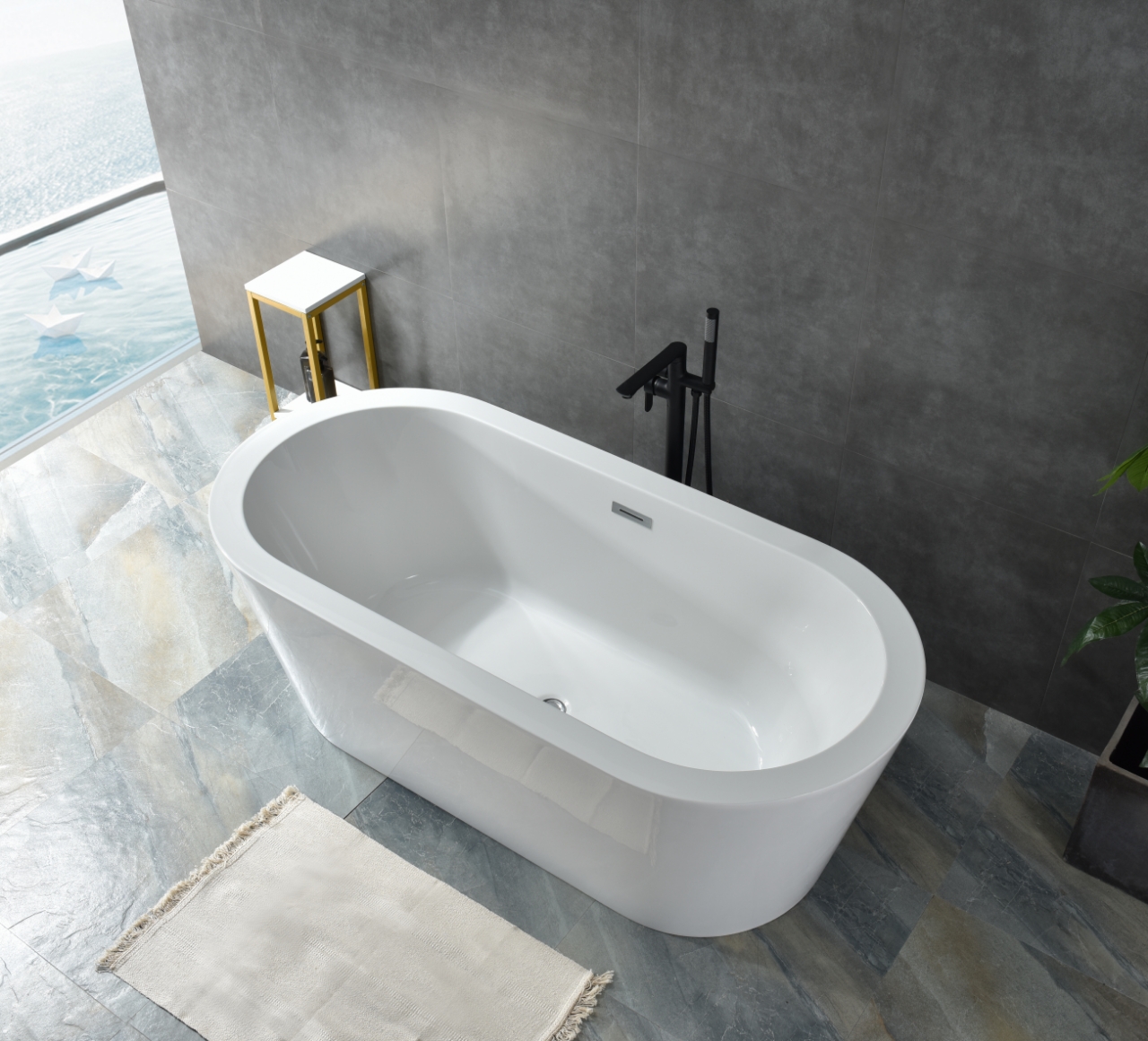 Frittstående badekar Life - 170 x 80 cm Frittstående badekar Life - 170 x 80 cm