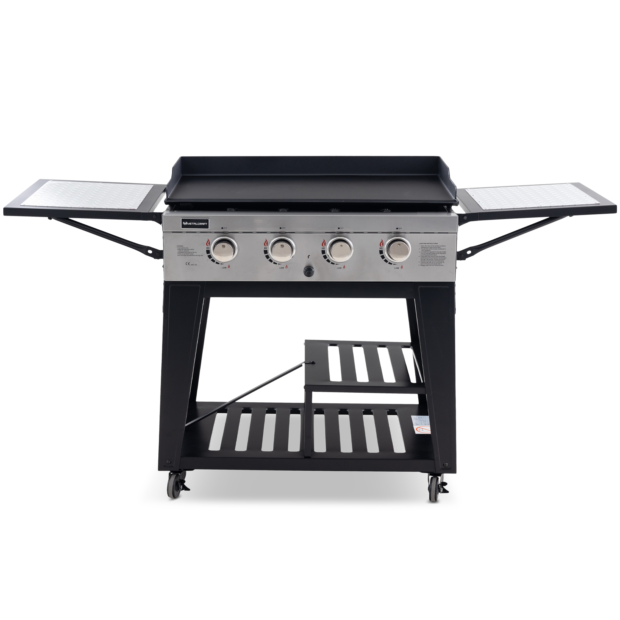 Gassdrevet stekeplate 16 kW | 4 brennere i rustfritt st�l | Lockhart