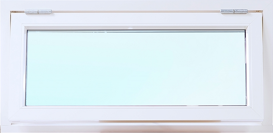Topphengslet aluminiumsvindu i 3-lags glass, utovergående - U-verdi 1,1 + Ramme ermer Topphengslet aluminiumsvindu i 3-lags glass, utovergående - U-verdi 1,1 + Ramme ermer
