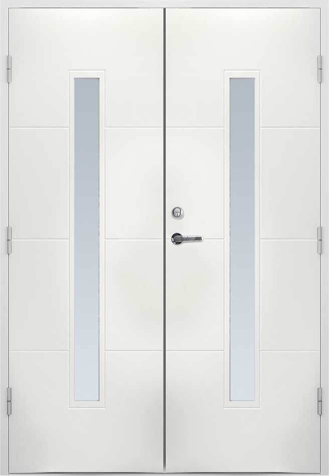 Dobbeltd�r John med glass + Karmskruepakke