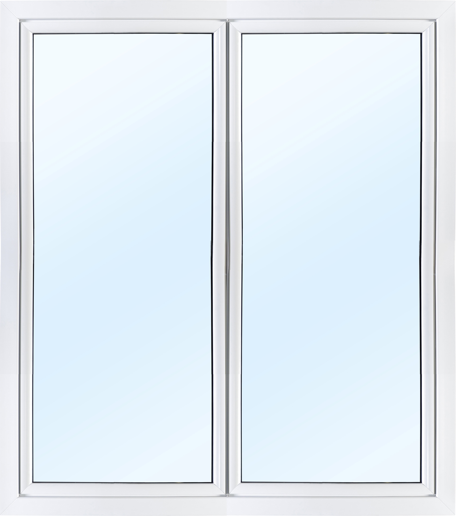 Dobbel vindusdør 3-glass - Utadgående - PVC - U-verdi 0,96 - Uttak Dobbel vindusdør 3-glass - Utadgående - PVC - U-verdi 0,96 - Uttak
