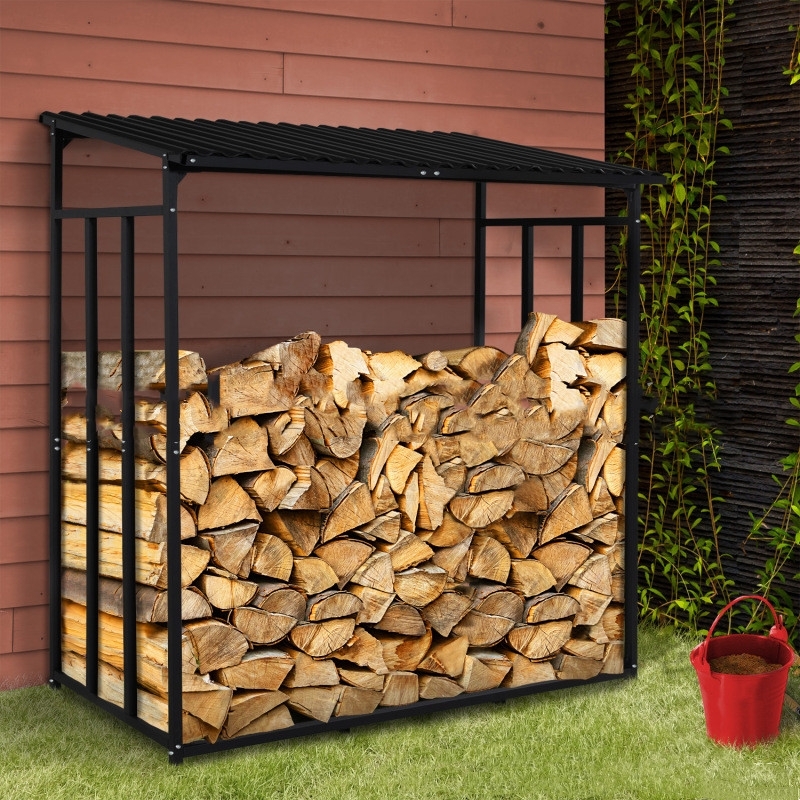 Vedbod Robust med PE-trekk - Sort 140 cm Vedbod Robust med PE-trekk - Sort 140 cm