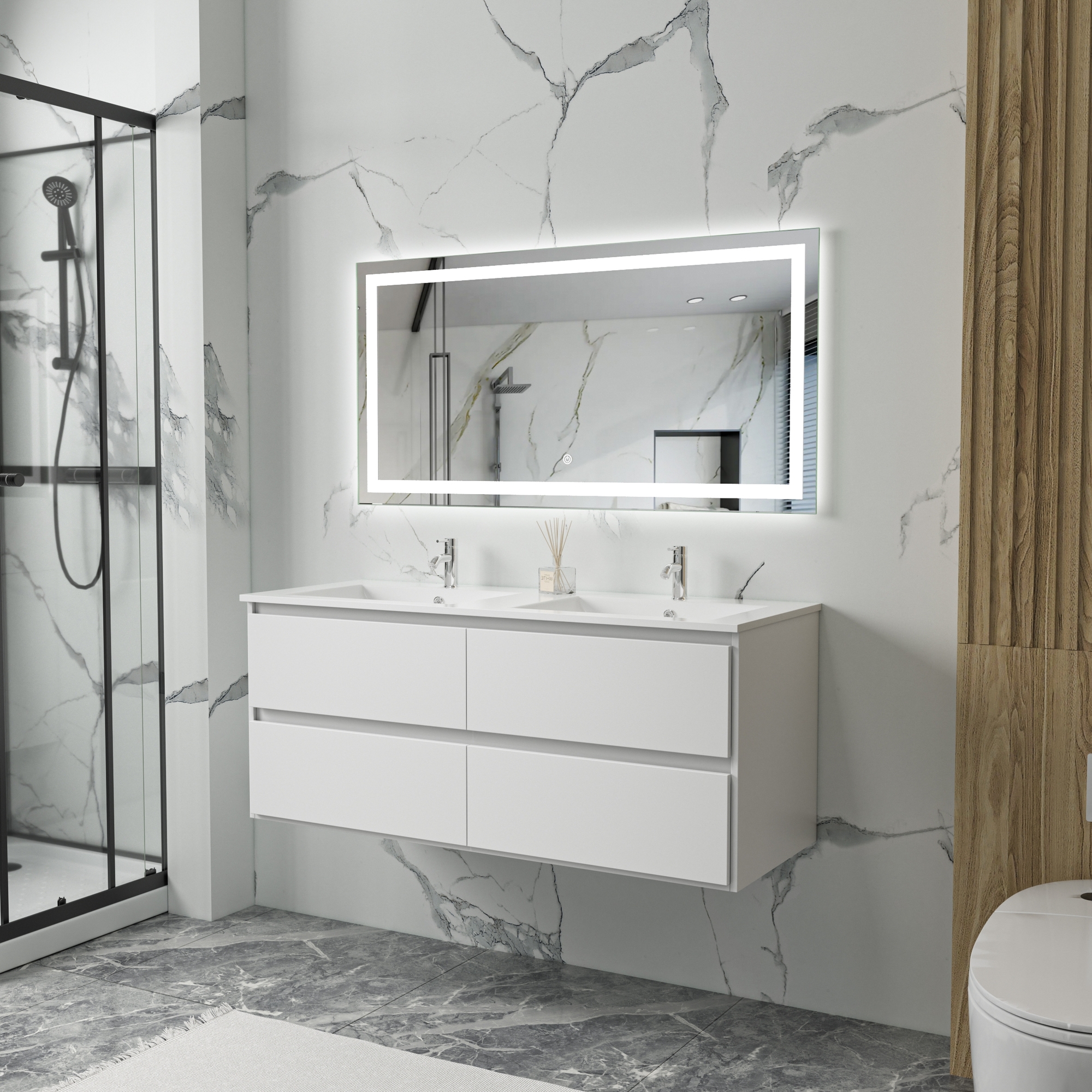 Baderomsm�bler Florence 120 cm - Hvit