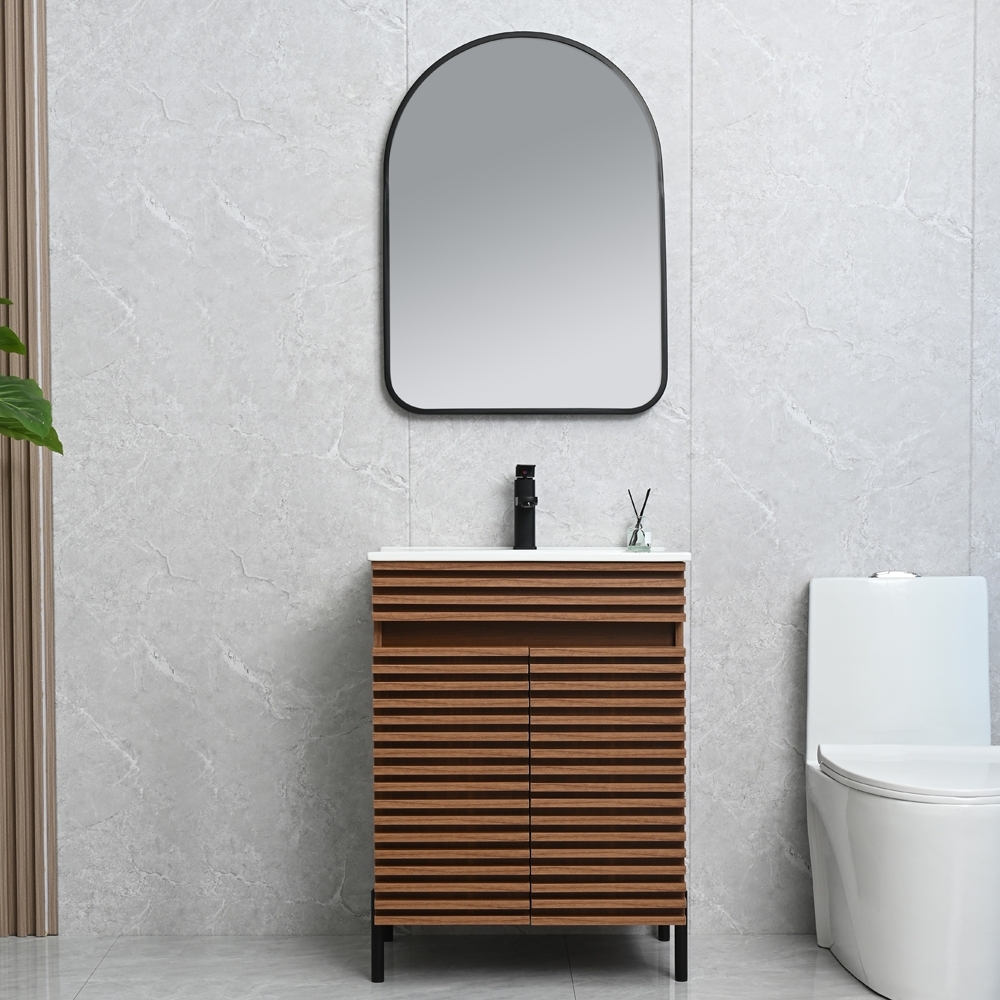 Baderomsm�bler Venice 60 - Rillet i m�rkt tre