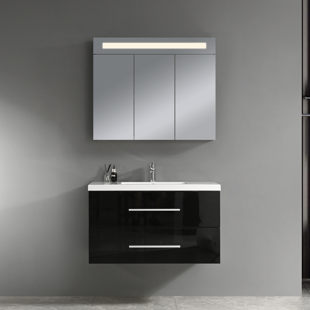 Baderomsm�bel Malaga 90 cm - Sort