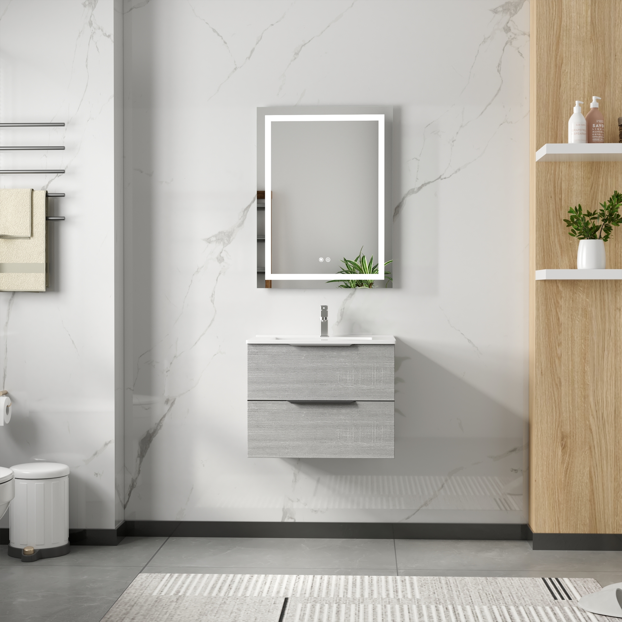 Baderomsm�bler London 60 cm - Betonggr�