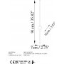 Vegglampe Glavo - Sort - 91 cm Vegglampe Glavo - Sort - 91 cm