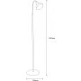 Like gulvlampe 8 - Svart/gull Like gulvlampe 8 - Svart/gull
