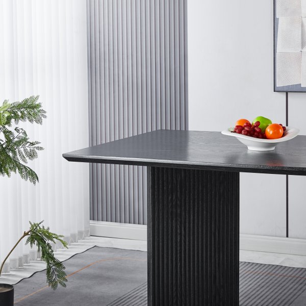 Crossby spisebord 180x90 cm - Sortbeiset eik Crossby spisebord 180x90 cm - Sortbeiset eik