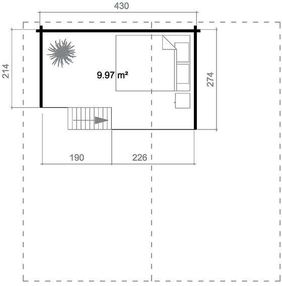 Fritidshus Helga - 36,5 m�
