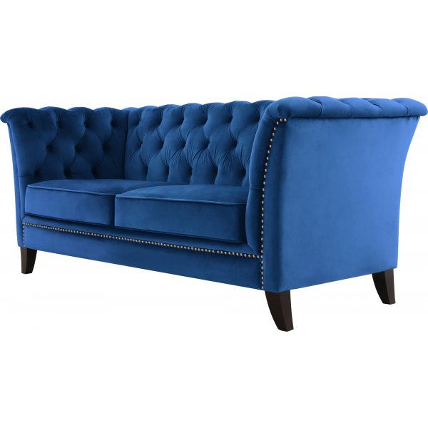 Sofa 2-seter Chesterfield bl� - Milton