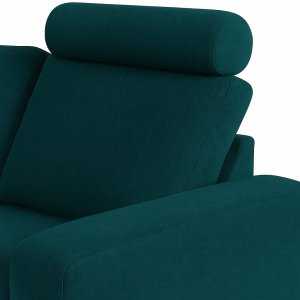 Nakkepute Elegia 50 cm - Petrolblå fløyel Nakkepute Elegia 50 cm - Petrolblå fløyel
