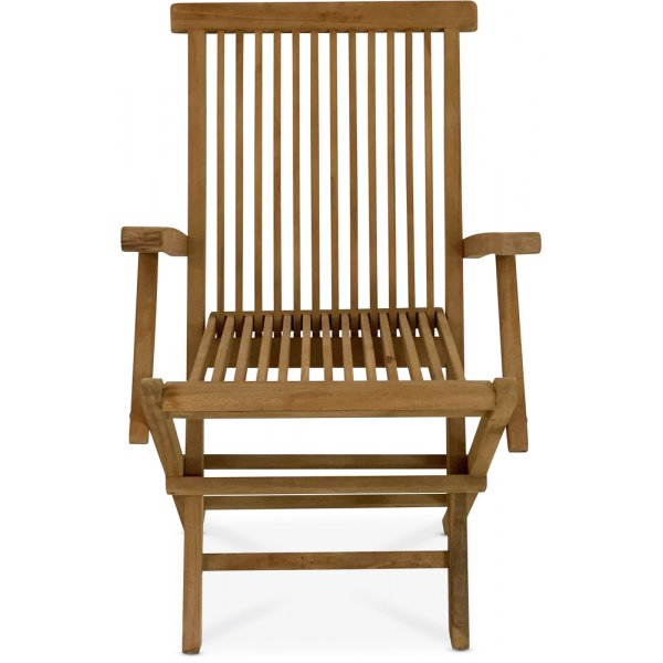 Saltö stol med armlener - Teak + Tekstilimpregnering for utemøbler Saltö stol med armlener - Teak + Tekstilimpregnering for utemøbler