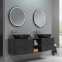 Baderomsmbler Luxern - Mrkt tre | 180 cm + Toalettpapirholder