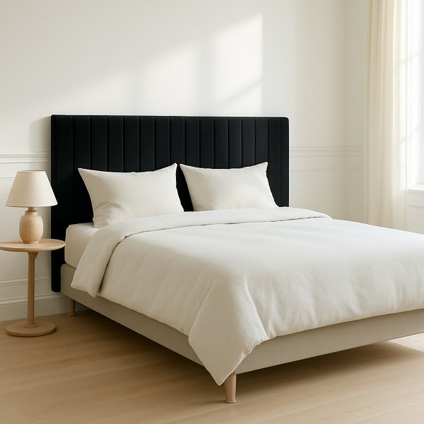 Sengegavl Equator 180 cm bred - Sort fl�yel