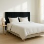 Sengegavl Equator 180 cm bred - Sort fl�yel