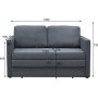 Sovesofa 2-seter 139 cm Mind - antrasitt